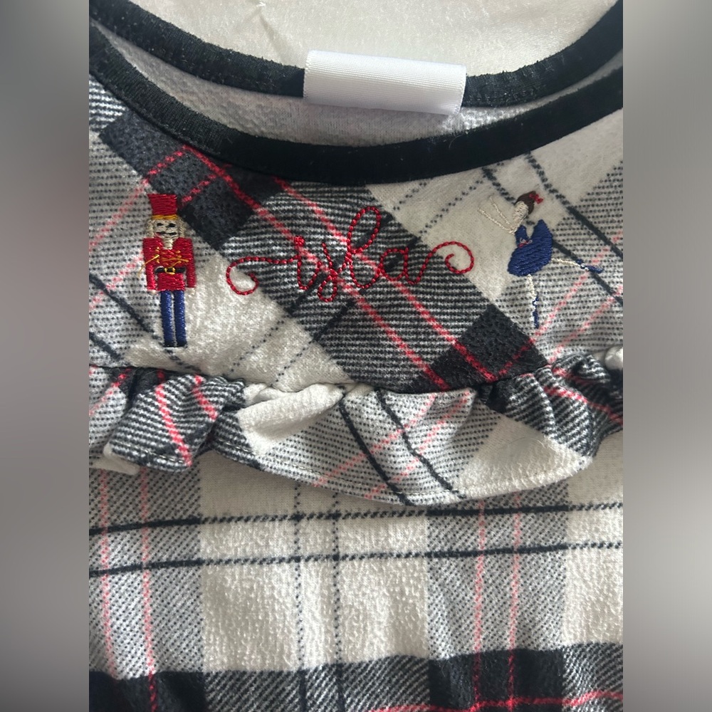 Embroidered isla nutcracker nightgown